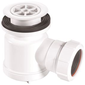 McAlpine Shower Trap With 19mm Seal and Plastic Flange (70mm) (White)