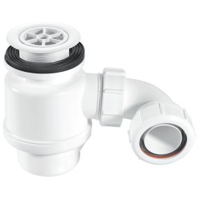 McAlpine Shower Trap With 50mm Seal and Plastic Flange (70mm) (White)