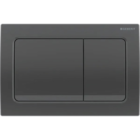 Geberit Alpha01 Square Flush Plate (Dual Flush) (213 x 16 x 142mm) (Black Chrome)