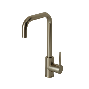 FORMA Single Lever Kitchen Mixer Tap (Brushed Steel)