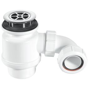 McAlpine Shower Trap With 50mm Seal and Plastic Flange (70mm) (Chrome)