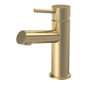 Fresssh Bay Mono Basin Mixer Tap with Free Clicker Waste (Brushed Brass)