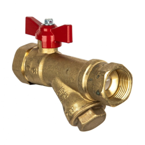 Altecnic Combined Isolation, Double Check and Y Pattern Strainer Valve (Red Handle) (1/2 Inch F BSP)