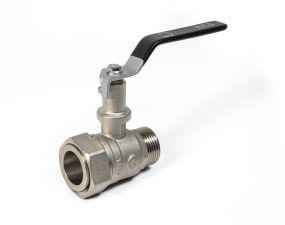 INTA Extended Lever Ball Valve (1 Female Swivel x 1 Male)