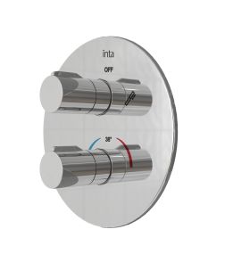 Intatec Enzo Concealed Single Outlet Thermostatic Shower with Flexible Riser Kit and Multifunction Handset (Round)