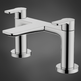 LeoNova Stratos Deck Mounted Bath Filler Chrome Tap *Warehouse Clearance*