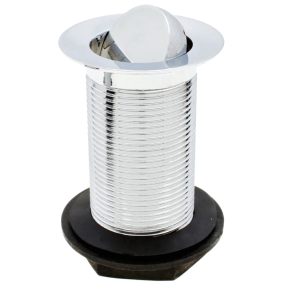 Embrass Peerless Stainless Steel Unslotted Flip Plug Basin Waste (1.1/4 Inch BSP)