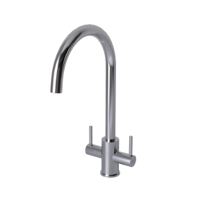 ADRIA Twin Lever Kitchen Mixer Tap (Chrome)