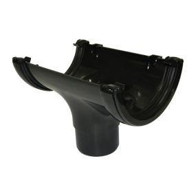 Floplast Running Outlet 112mm Half Round Gutter