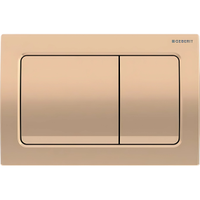 Geberit Alpha01 Square Flush Plate (Dual Flush) (213 x 16 x 142mm) (Red Gold)