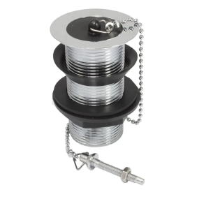 Embrass Peerless Stainless Steel Unslotted Basin Waste with Poly Plug (1.1/4 Inch BSP)