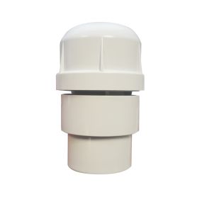 FloPlast Solvent Universal Waste Air Admittance Valve (32mm/40mm/50mm) (White)