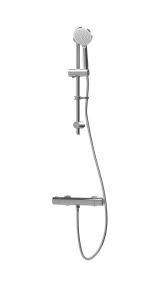 Intatec Enzo Single Outlet Thermostatic Shower with Flexible Riser Kit and Handset (Round)