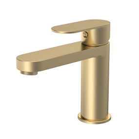 Fresssh Coral Mono Basin Mixer Tap Including Waste (Brushed Brass)