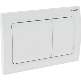 Geberit Alpha01 Square Flush Plate (Dual Flush) (213 x 16 x 142mm) (White)
