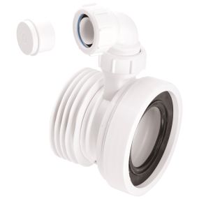 McAlpine Straight Rigid Pan Connector with Boss (110mm)