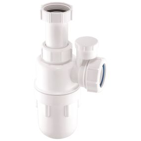McAlpine Adjustable Silent Bottle Trap with Non Return Valve (1.1/4 Inch)
