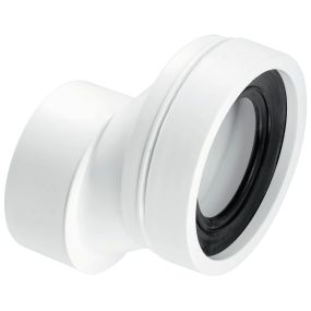 McAlpine Rigid Pan Connector with 40mm Offset and Plain End (110mm)