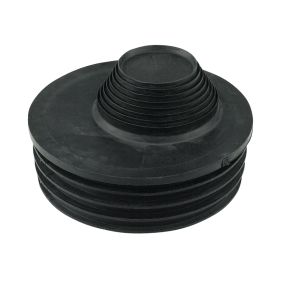 FloPlast Rubber Universal Waste Adaptor (32mm/40mm/50mm) (Black)