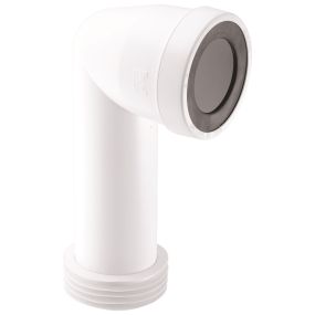 McAlpine 90 Bend Adjustable Length Extended Inlet Rigid Pan Connector (110mm)