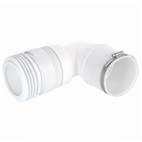 McAlpine Long 90 Back to Wall Flexible Pan Connector (110mm)