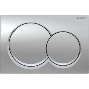 Geberit Alpha01 Round Flush Plate (Dual Flush) (213 x 16 x 142mm) (Gloss Chrome)