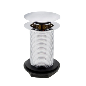 Embrass Peerless Stainless Steel Unslotted Flat Mushroom Clicker Plug Basin Waste (1.1/4 Inch BSP)