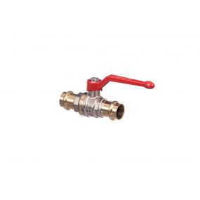 Altecnic Press Fit M Profile Lever Ball Valve with Red Handle WRAS