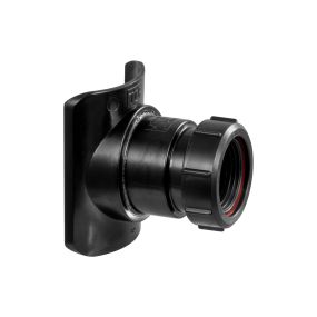 McAlpine Soil Pipe Boss Connector (3 Inch x 1/1.2 Inch) (Black)