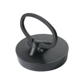 McAlpine PVC Plug with Handle (1.1/2 Inch) (Black)