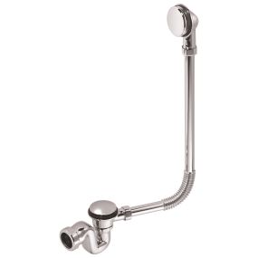 McAlpine Seal Bath Trap and Overflow Chrome Plated Brass (42mm x 50mm)