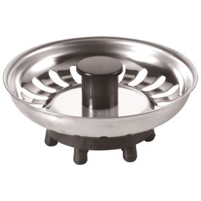 McAlpine Basket Strainer Plug with Rubber Seal Stainless Steel