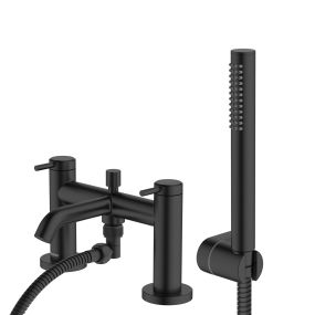 McAlpine Kelvin 2 Taphole Bath Shower Mixer Matt Black