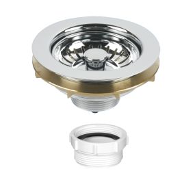 McAlpine Basket Strainer Waste with Spring Loaded Plug