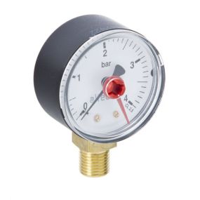 Altecnic Pressure Gauge 0 - 6 Bar 1/4 Inch Bottom Connection 50mm Dial