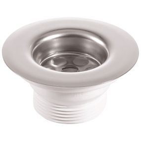 McAlpine Flange Sink Waste (1.1/2 Inch x 85mm) (Stainless Steel)