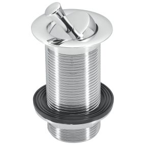 McAlpine Unslotted Basin Waste with Swivel Handle Plug (1.1/4 Inch)