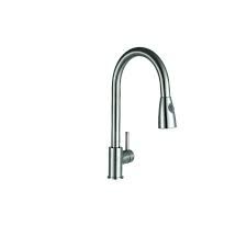Optima Mono Sink Mixer With Pull Out Spray (Brushed Steel)