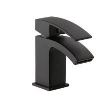 Fiuto Nero Mono Basin Mixer With Click Waste (Matt Black)