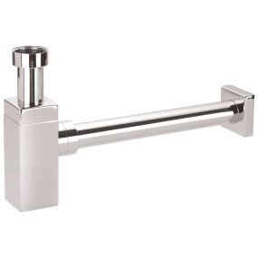 McAlpine Square Bottle Trap Chrome Plated Brass (1.1/4 Inch)