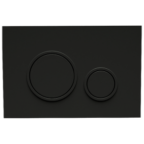 Fluidmaster Circle Flush Plate (Matt Black)