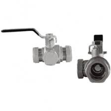 Tesla UK Lever Ball Valve with Filter 28mm Ball Valve - 500 Micron Filter