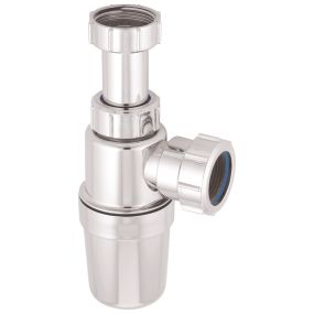 McAlpine Adjustable Inlet Slim Bottle Trap (1.1/4 Inch) (Chrome Plated)