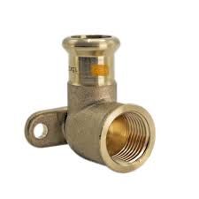 Press Fit M Profile Female Iron Wallplate Elbow GAS CxF