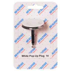 McAlpine Pop Up Plug (No. 14 Handipak) (White)