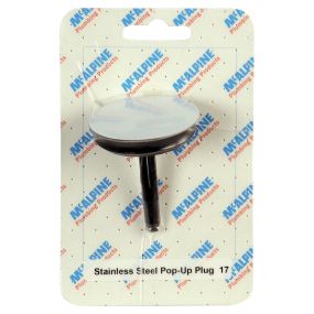 McAlpine Pop Up Plug (No. 17 Handipak) (Stainless Steel)