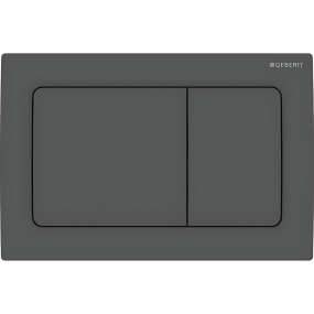 Geberit Alpha01 Square Flush Plate (Dual Flush) (213 x 16 x 142mm) (Matt Black)