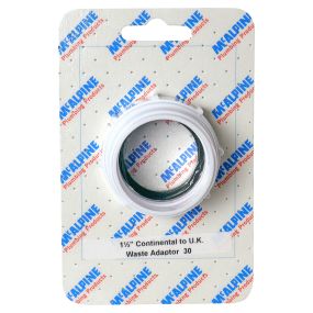 McAlpine Continental to UK Waste Adaptor (No. 28 Handipak) (1.1/2 Inch)