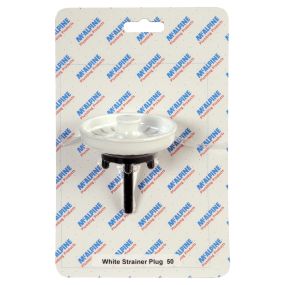 McAlpine Strainer Plug (No. 49 Handipak) (White)