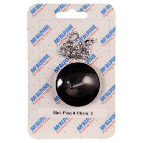 McAlpine Sink Plug and Chain (No. 5 Handipak)